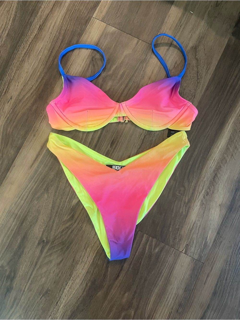 Beach Riot Rainbow Bikini - Picture 3 of 7
